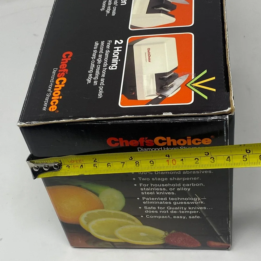 Vtg 90's Chef's Choice Knife Sharpener Diamond Hone 300 Platinum Made in USA